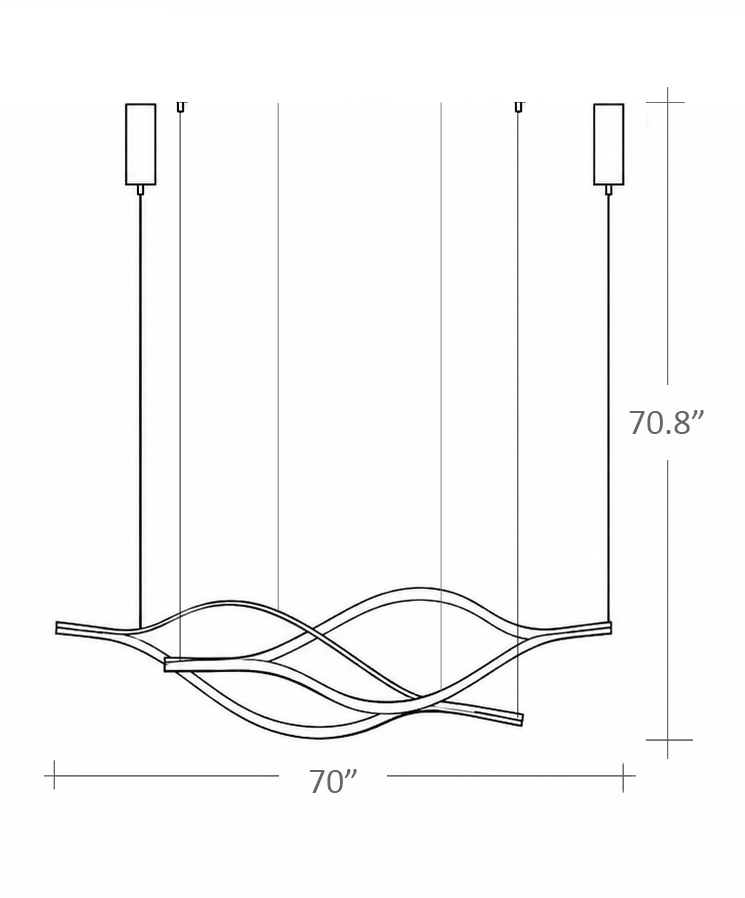 Floor Sample Tape Light Suspension