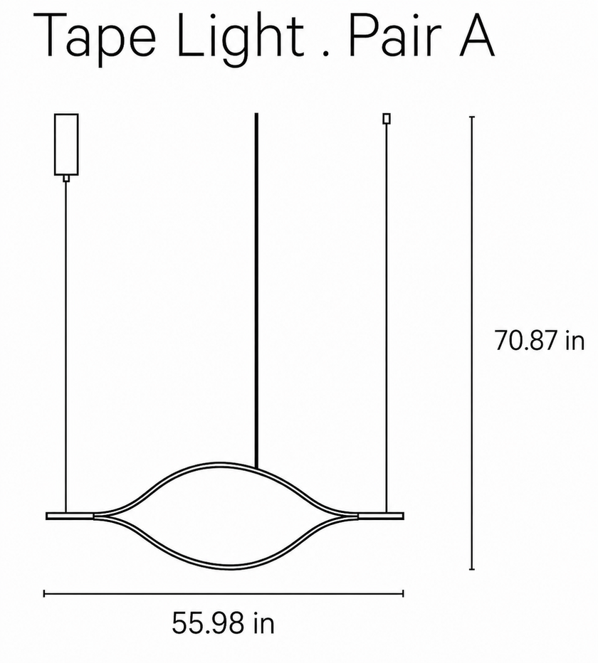 Floor Sample Tape Light Suspension