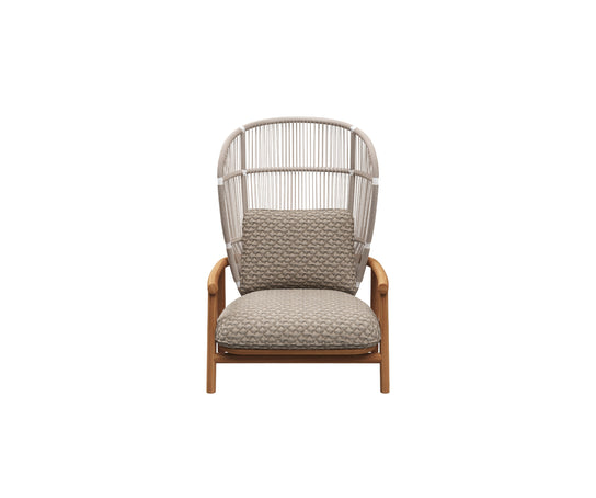 High end Fern Lounge Chair High Back by Gloster Casa Design