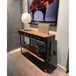 Gabriele & Oscar-Buratti-Floor-Sample-Bayus-Console-Porada-Wood-Leather-Walnut