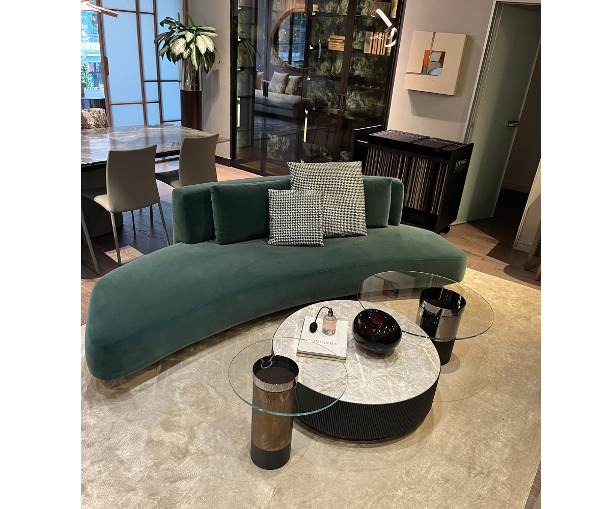 Gallotti&amp;Radice-Floor-Sample-Audrey-Curved-Velvet-Sofa