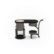 Giorgetti Floor Sample Host Bar Cabinet IN CANALETTO WALNUT AND METAL