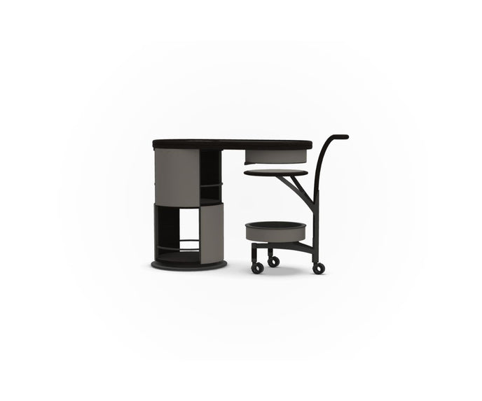 Giorgetti Floor Sample Host Bar Cabinet IN CANALETTO WALNUT AND METAL