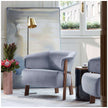 Back-Wing Lounge Chair by Cassina designed by Patricia Urquiola with a solid wood frame and upholstered seat.