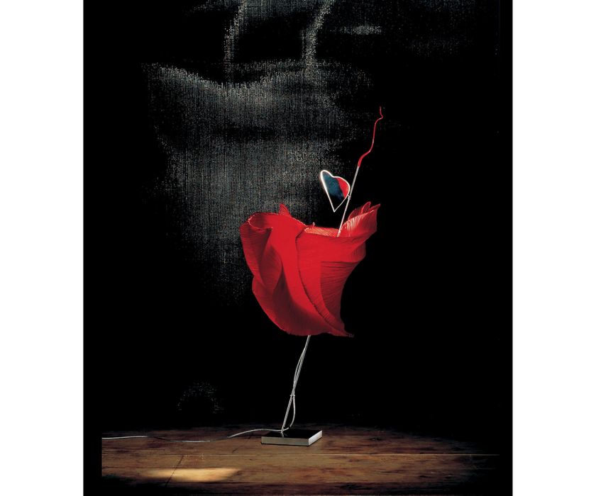 Ingo-Maurer-Floor-Sample-Kokoro-Table-Lamp-Red