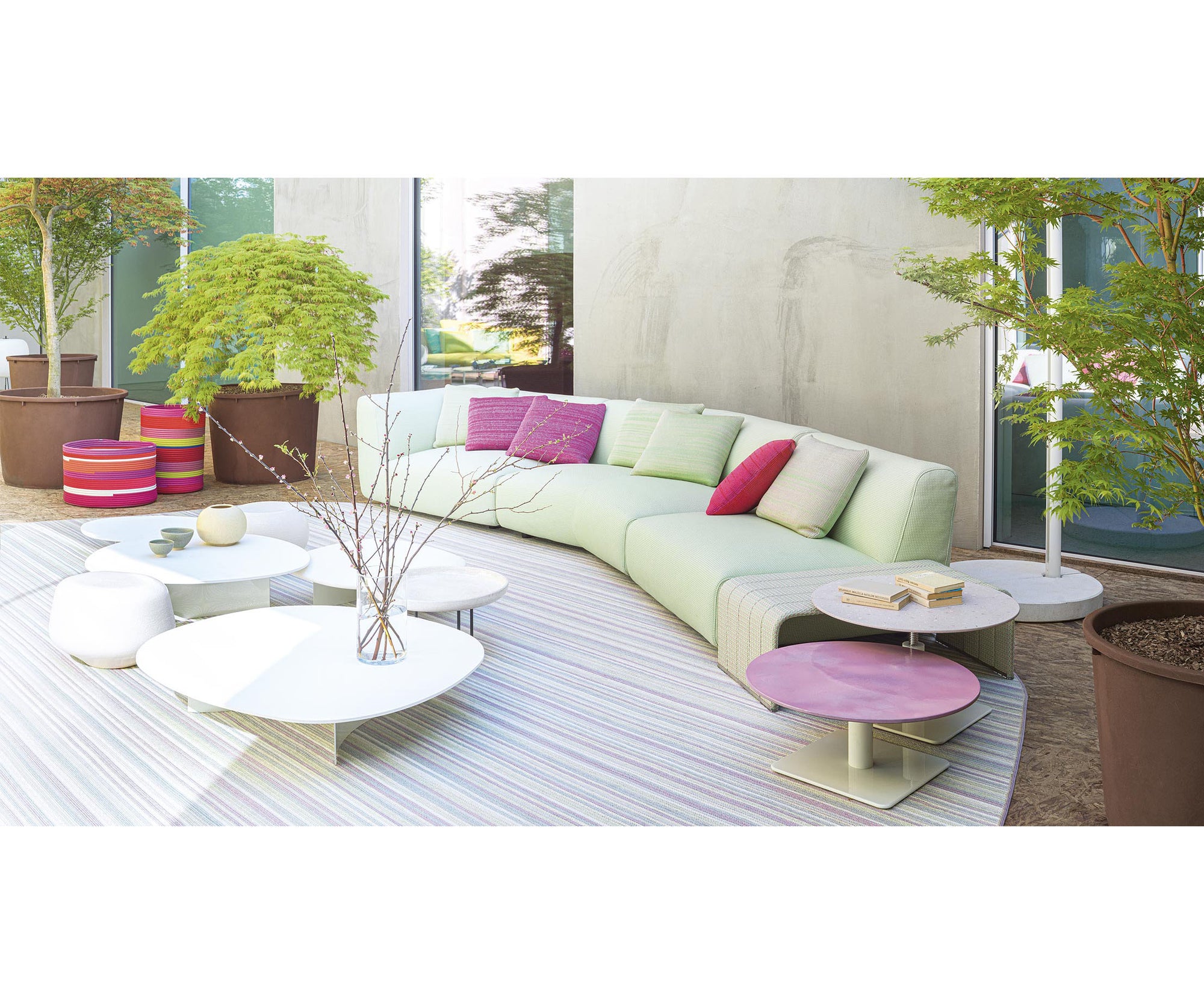 Lava Stone Isole Outdoor Coffee Table by Paola Lenti Handcrafted and Stylish Furniture | Casa Design Group