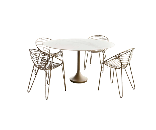Central Round Outdoor Dining Table Joli 