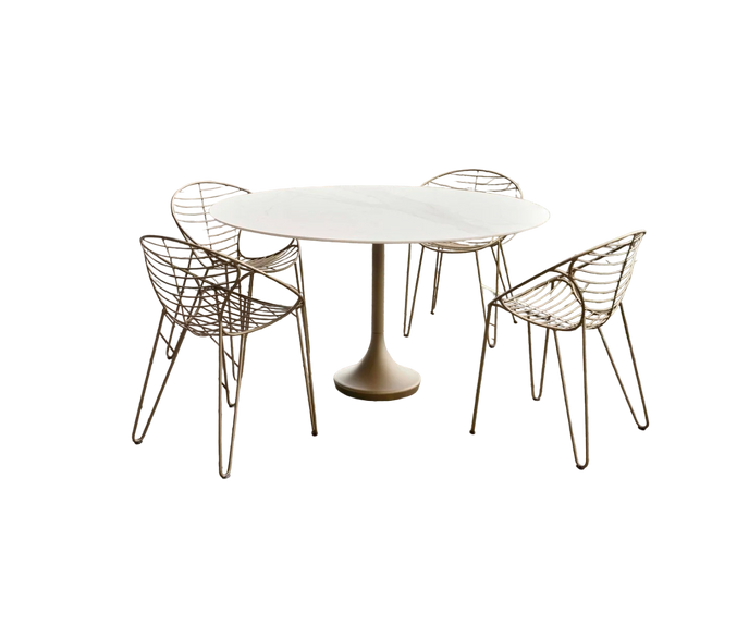Central Round Outdoor Dining Table Joli 