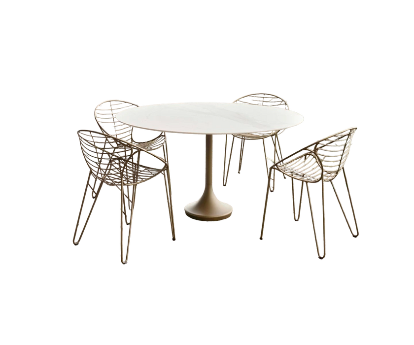 Central Round Outdoor Dining Table Joli 