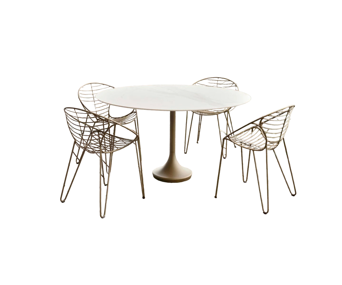 Central Round Outdoor Dining Table Joli 