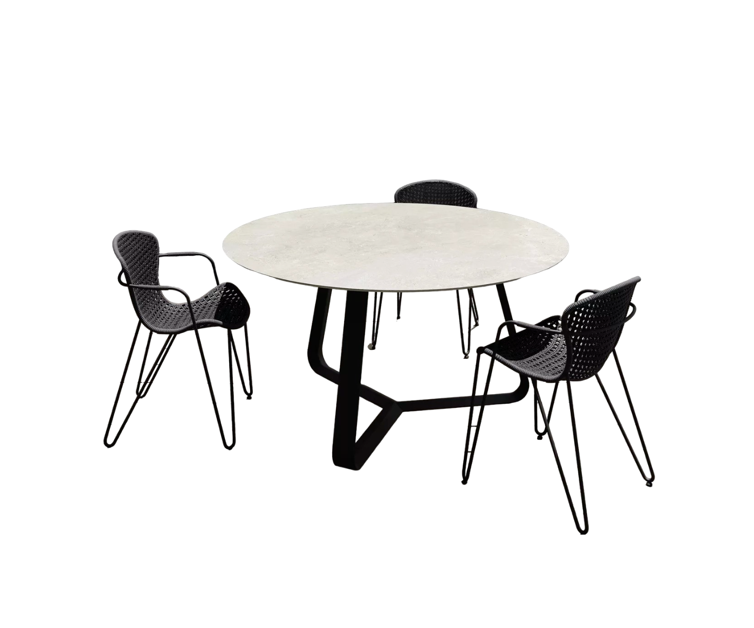 Curve Round Outdoor Dining Table Joli 