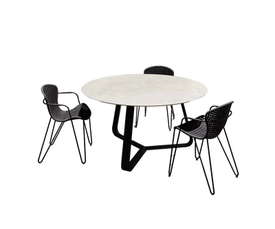 Curve Round Outdoor Dining Table Joli 