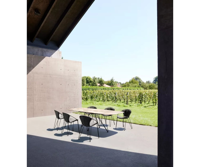 Wire Faux Elyps Outdoor Dining Table Joli 