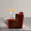 High End Keeton Fit Red Armchair by Meridiani Casa Design Group