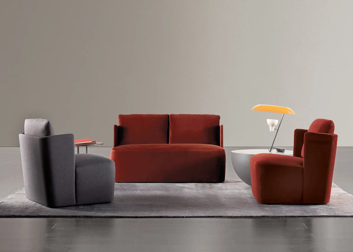 High End Keeton Fit Red Armchair by Meridiani Casa Design Group