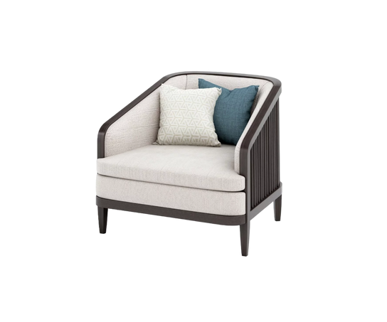 Largo Armchair Upholstered Back I Coco Wolf 