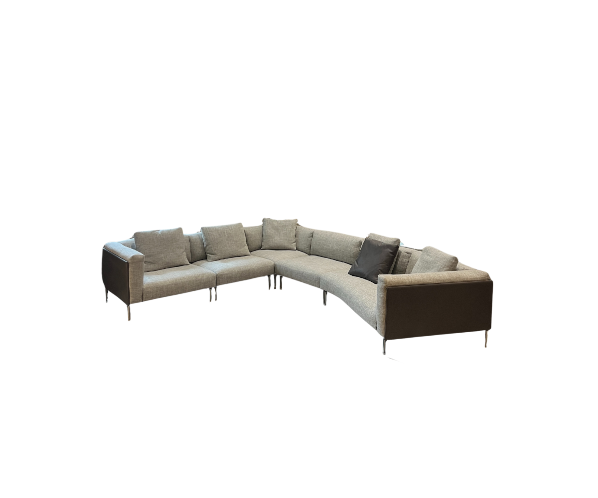 Floor Sample Rod System Sectional Sofa