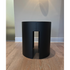 Meridiani-Floor-Sample-Gong-Side-Table-Balck-Leather-Andrea Parisio