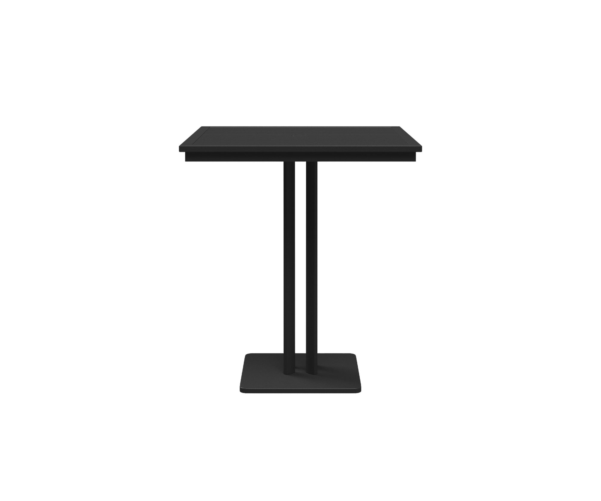 Metz Square Pedestal Bar Table Aluminium Gloster