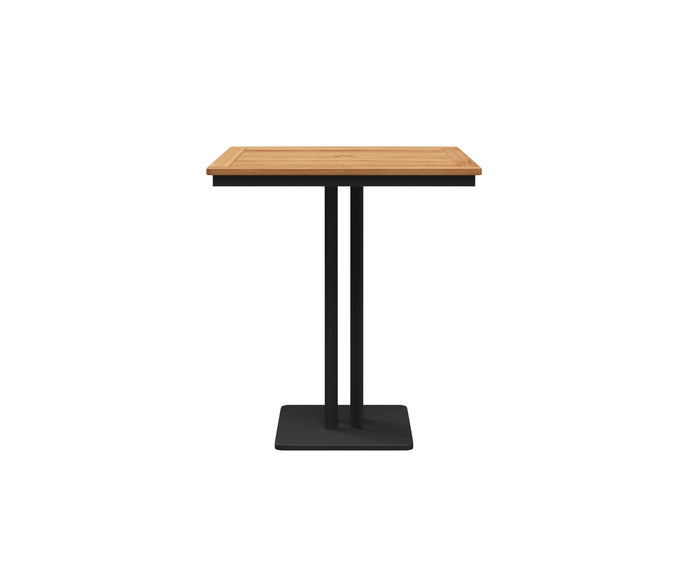 Metz Square Pedestal Bar Table Teak Gloster