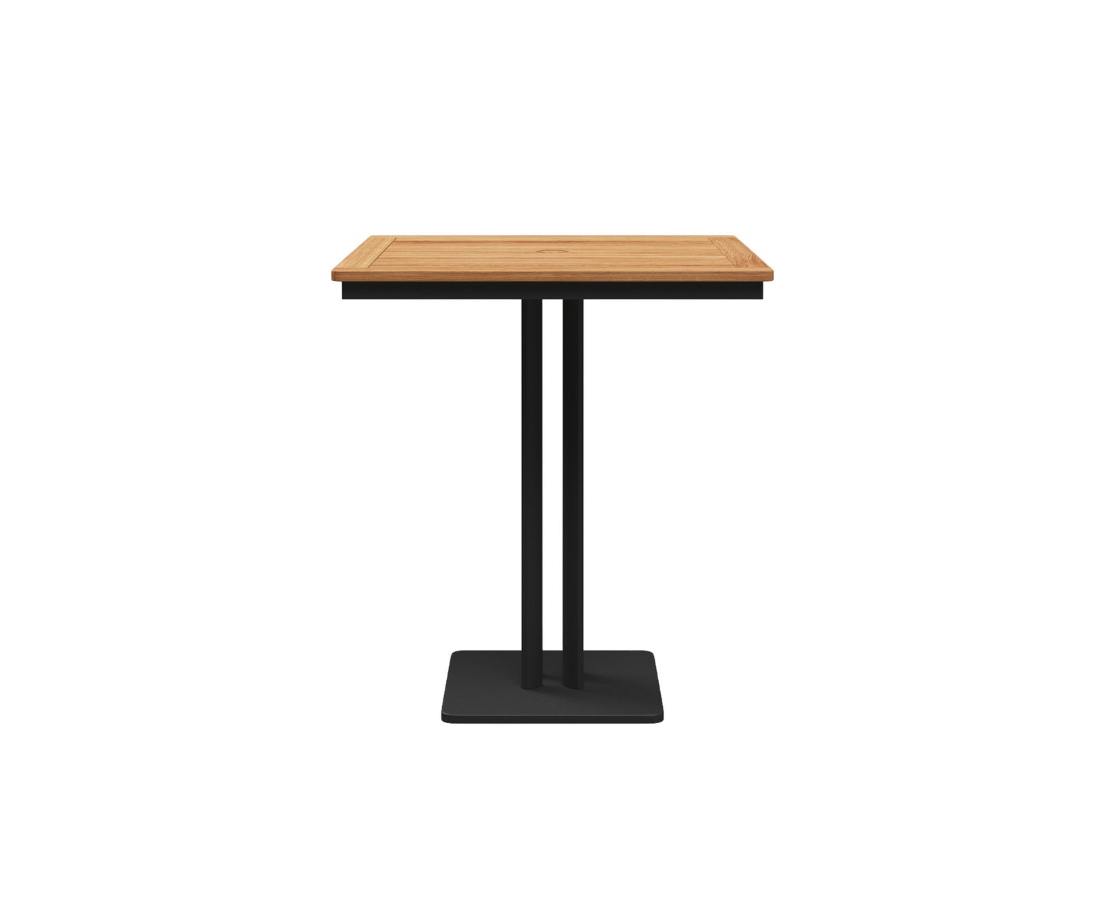 Metz Square Pedestal Bar Table Teak Gloster