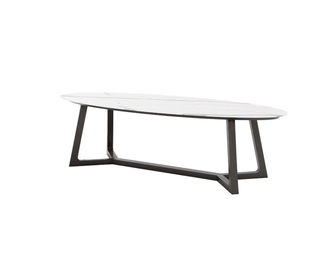 High end Perseus Oval Dining Table by Coco Wolf Casa Design