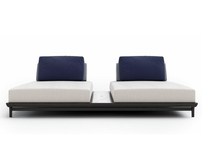 Porto Double Chaise Lounge With Table I Coco Wolf