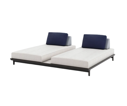 Porto Double Chaise Lounge With Table I Coco Wolf