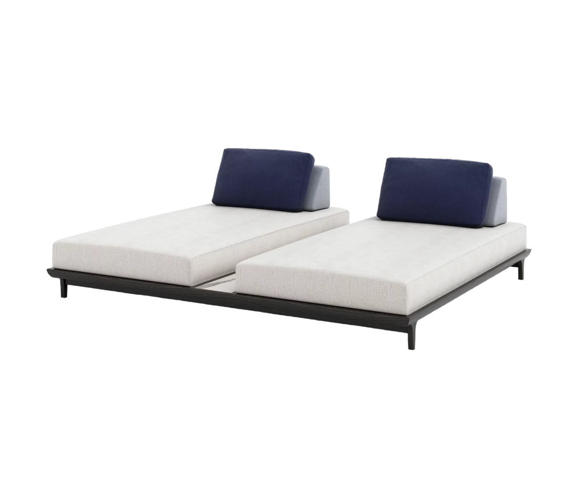 Porto Double Chaise Lounge With Table I Coco Wolf