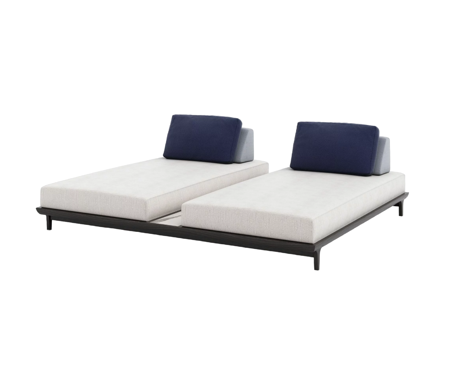 Porto Double Chaise Lounge With Table I Coco Wolf