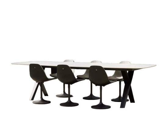 Propeller Faux Elyps Outdoor Dining Table Joli
