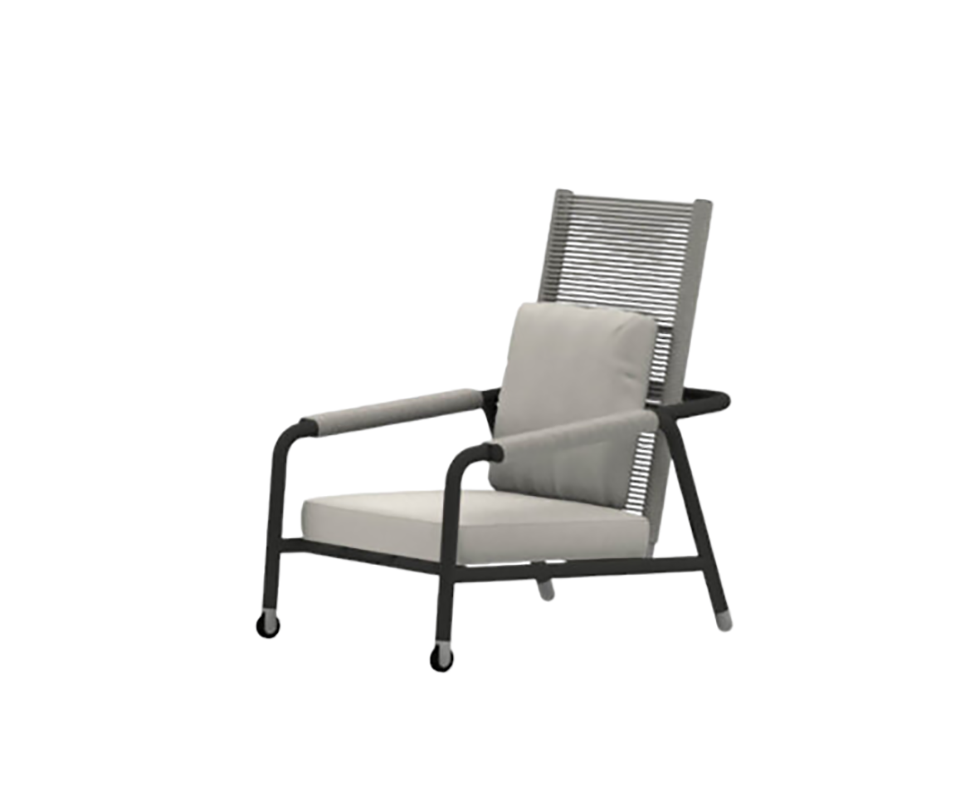 Astra High Backrest Lounge Chair Roda