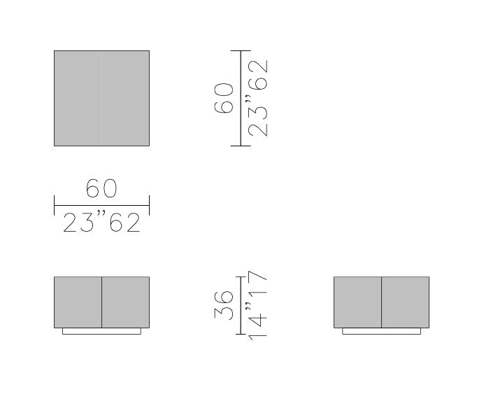 Floor Sample BELT TB-60R LOW TABLE