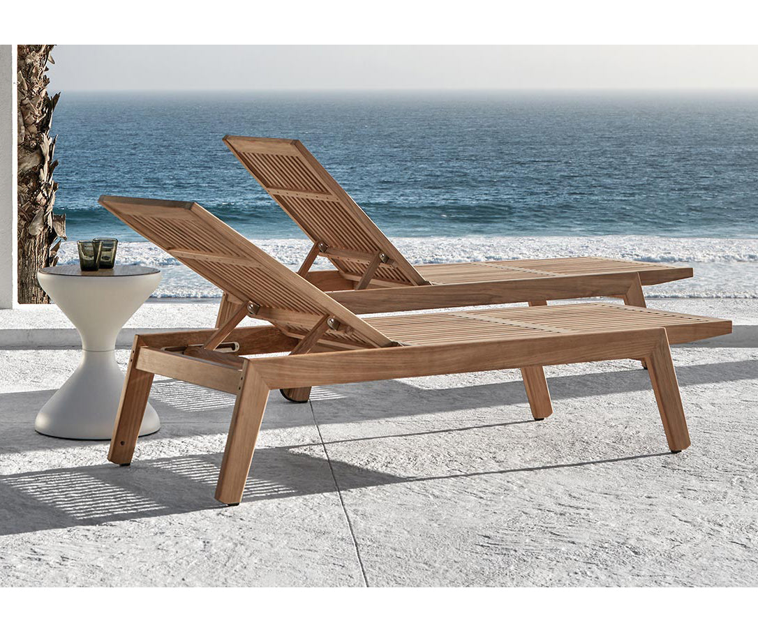 Solana Teak Chaise Lounge Gloster