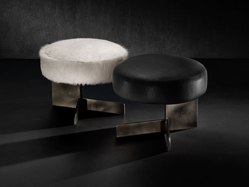 High End Tambourine Stool by Henge Casa Design Group