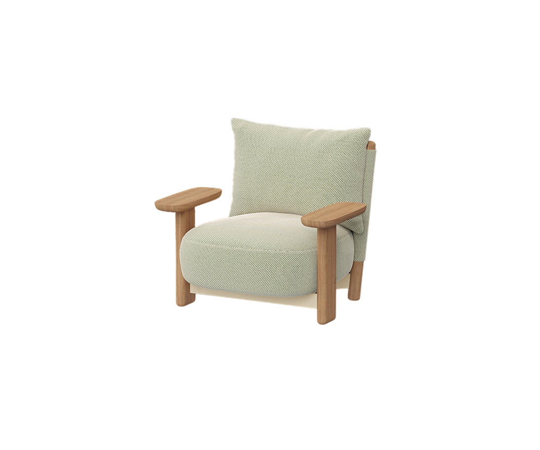 Milos Wood Lounge Chair | Vondom