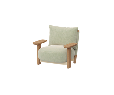 Milos Wood Lounge Chair | Vondom