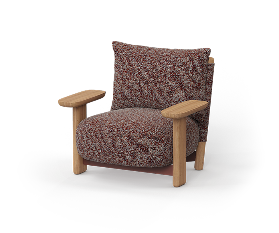 Milos Wood Lounge Chair | Vondom