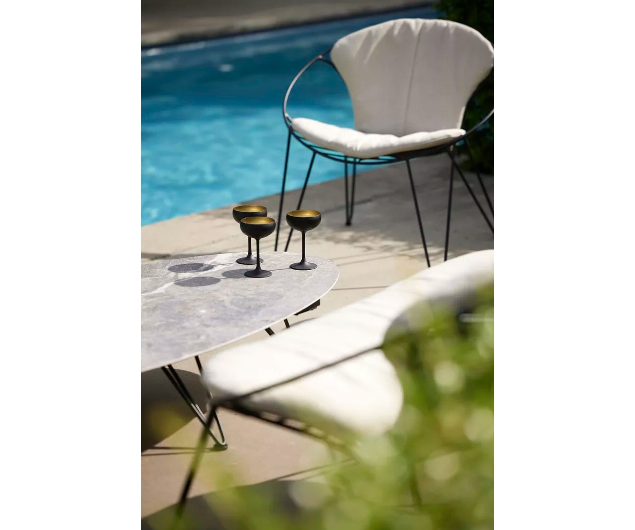 Wire Elyps Outdoor Coffee Table Joli