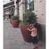 AB Planter Bark Texture Atelier Vierkant