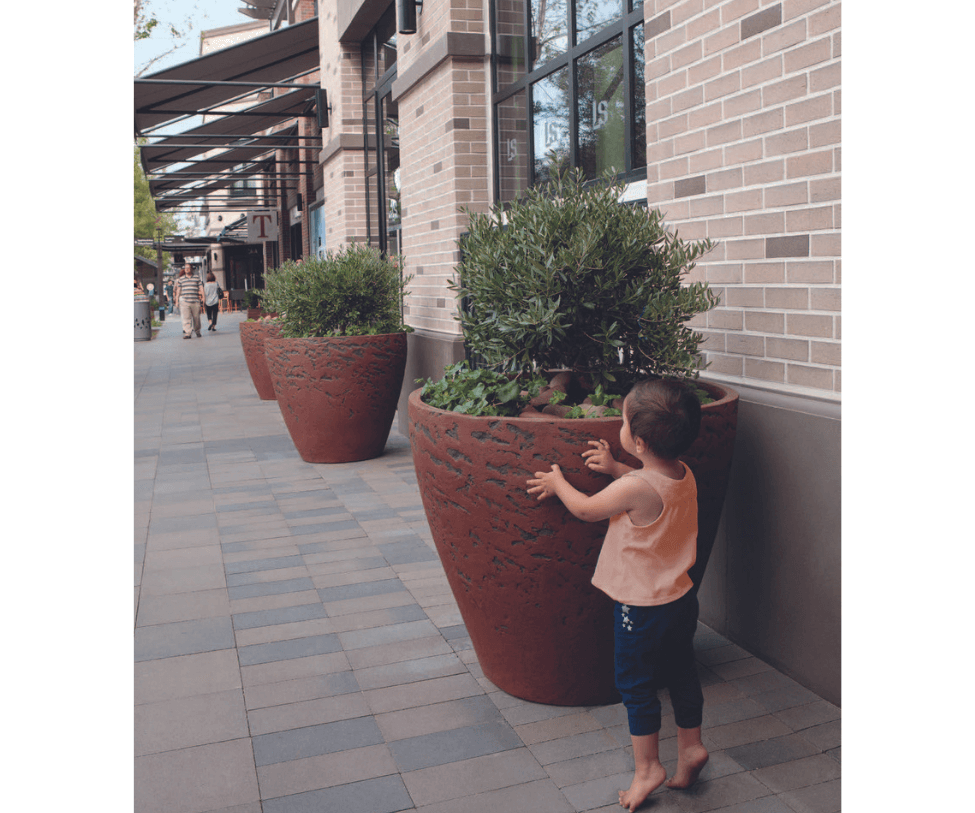 AB Planter Bark Texture Atelier Vierkant 
