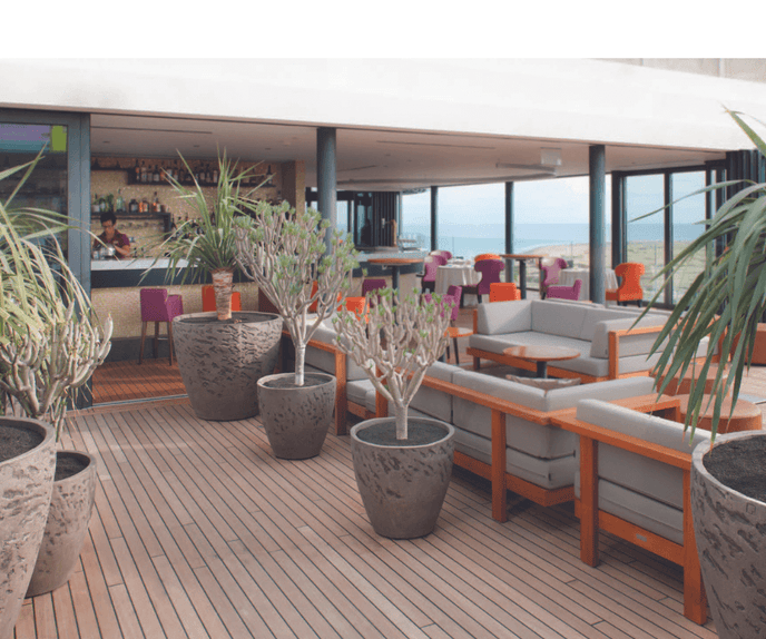 AB Planter Bark Texture Atelier Vierkant