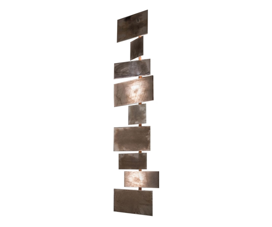 High-End Abaco Wall Light by Henge with Faceted Metal and Crystal Modules Casa Design Group