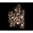 High-End Abaco Wall Light by Henge with Faceted Metal and Crystal Modules Casa Design Group