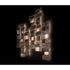 High-End Abaco Wall Light by Henge with Faceted Metal and Crystal Modules Casa Design Group