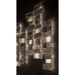 High-End Abaco Wall Light by Henge with Faceted Metal and Crystal Modules Casa Design Group