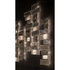High-End Abaco Wall Light by Henge with Faceted Metal and Crystal Modules Casa Design Group