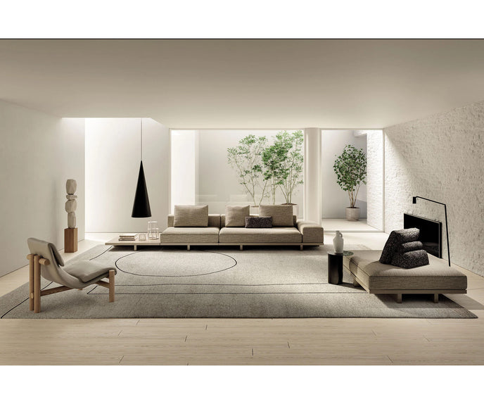 Ada Lounge Chair modern upholstered armchair with ashwood structure Casa Design Group