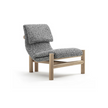 Ada Lounge Chair modern upholstered armchair with ashwood structure Casa Design Group