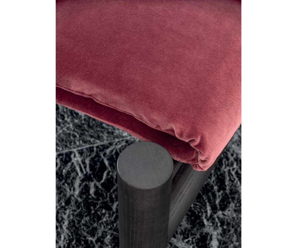 Ada Lounge Chair modern upholstered armchair with ashwood structure Casa Design Group
